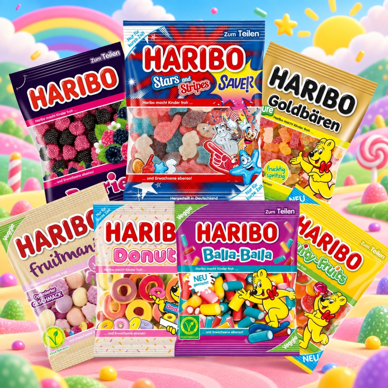 Haribo — ассортимент мармелада
